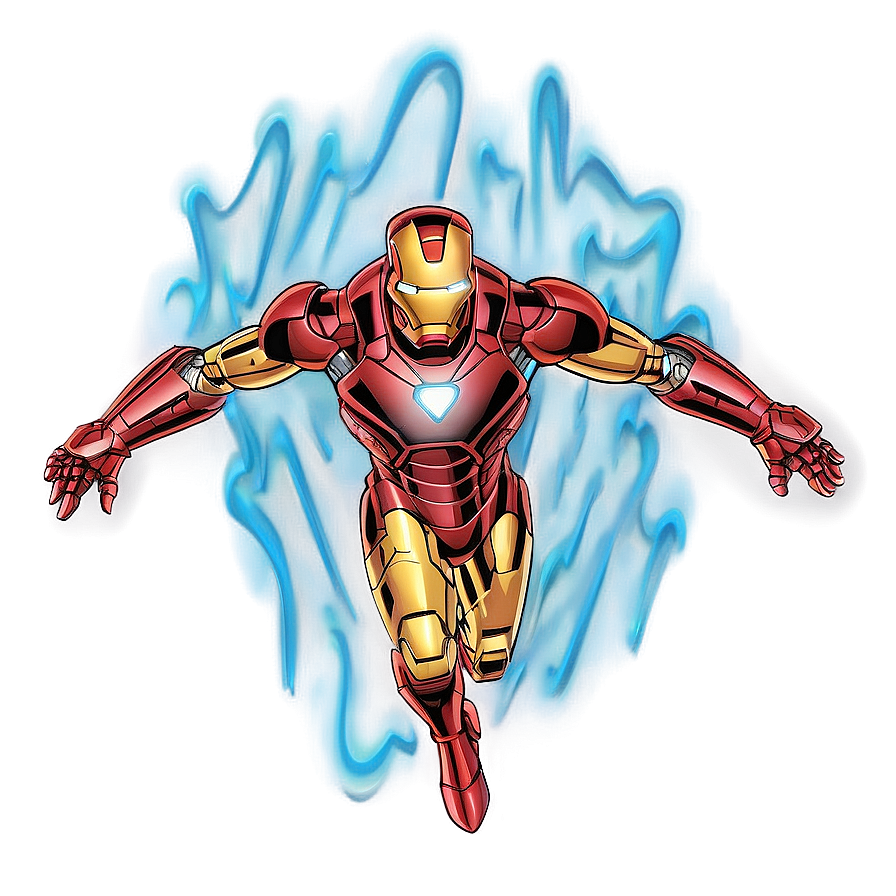 Iron Man Flying Illustration Png Uvr5