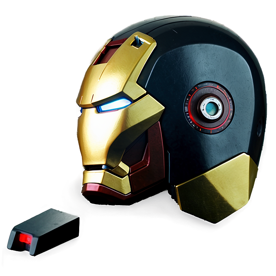 Iron Man Helmet With Hud Display Png Moa