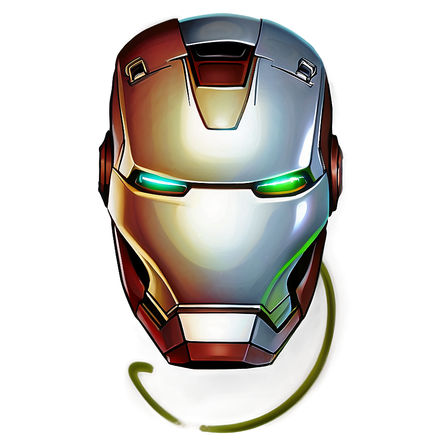 Iron Man Helmet With Reflective Visor Png Bxt