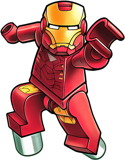 Iron Man Lego Character Illustration