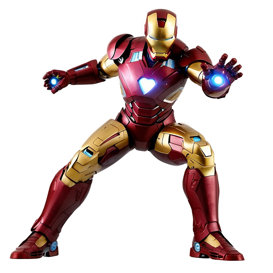 Iron Man Suit In Action Stance Png Jfq57