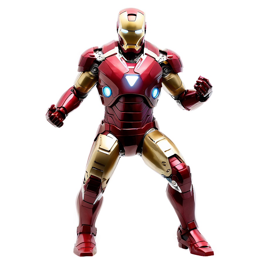 Iron Man Suit In Action Stance Png Ylv