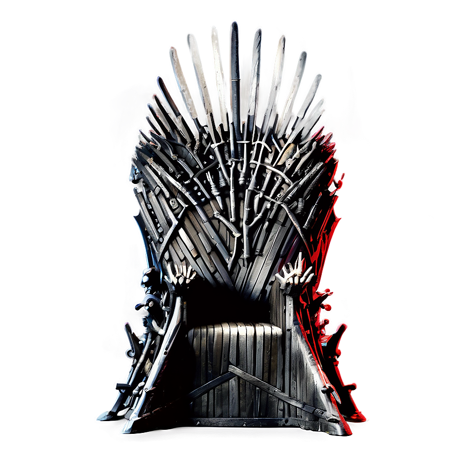 Iron Throne Black And White Png Kdt