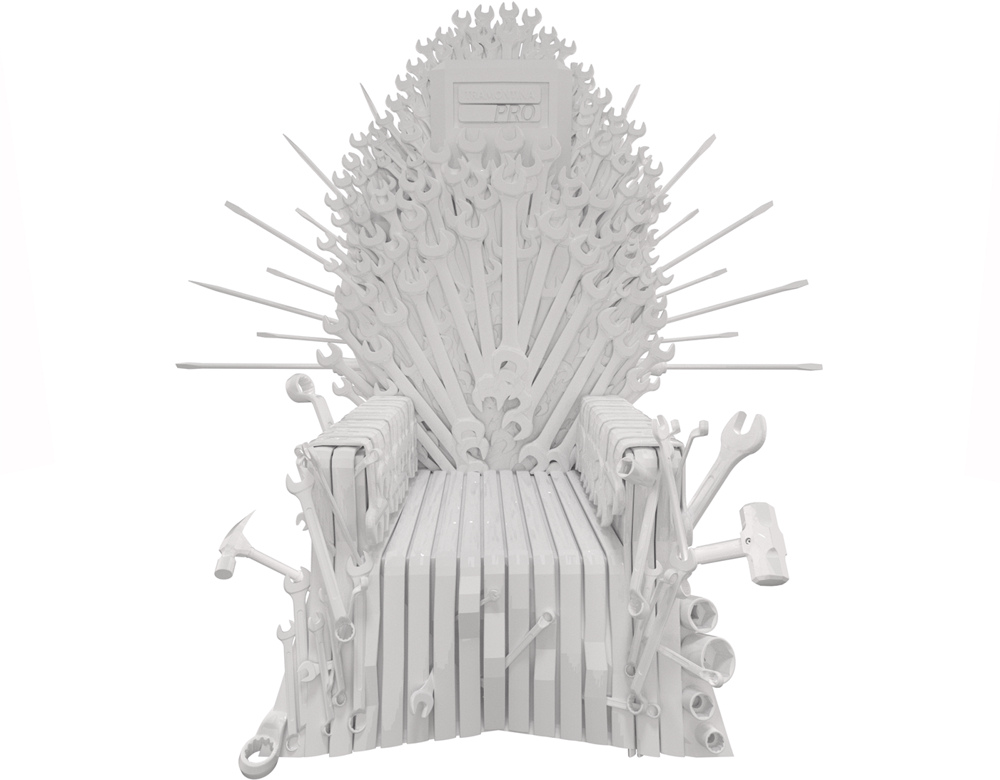 Iron Throne Replica Madeof Tools