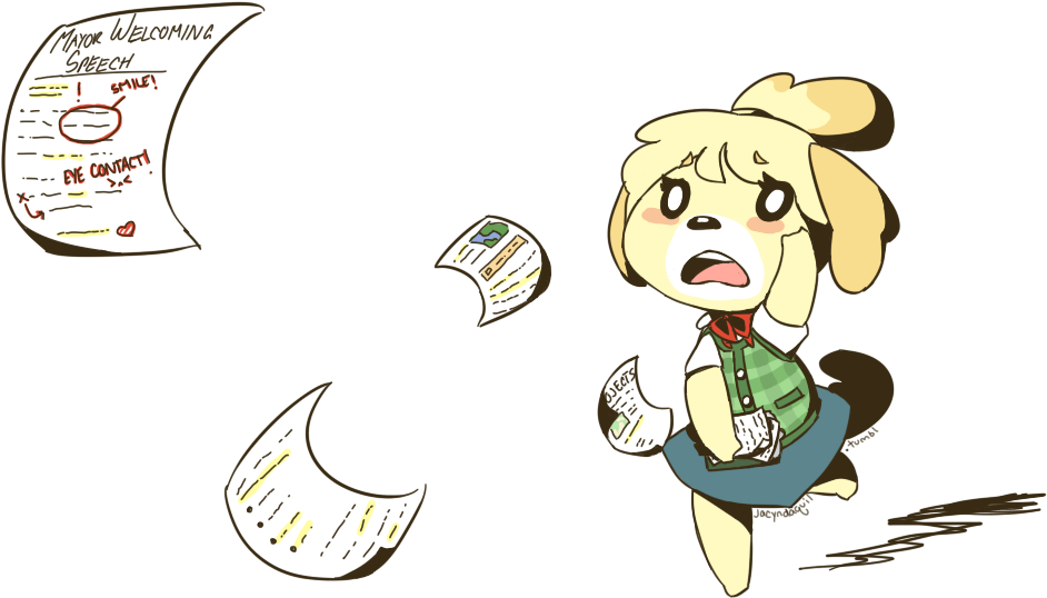 Isabelle Losing Her Speech Animal Crossing