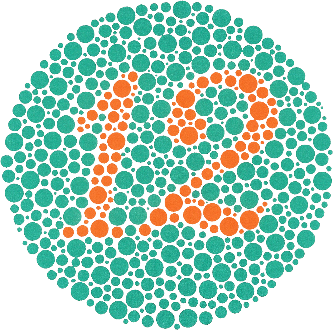 Ishihara 1 - Colour Blind Test, HD Png Download PNG with transparent background