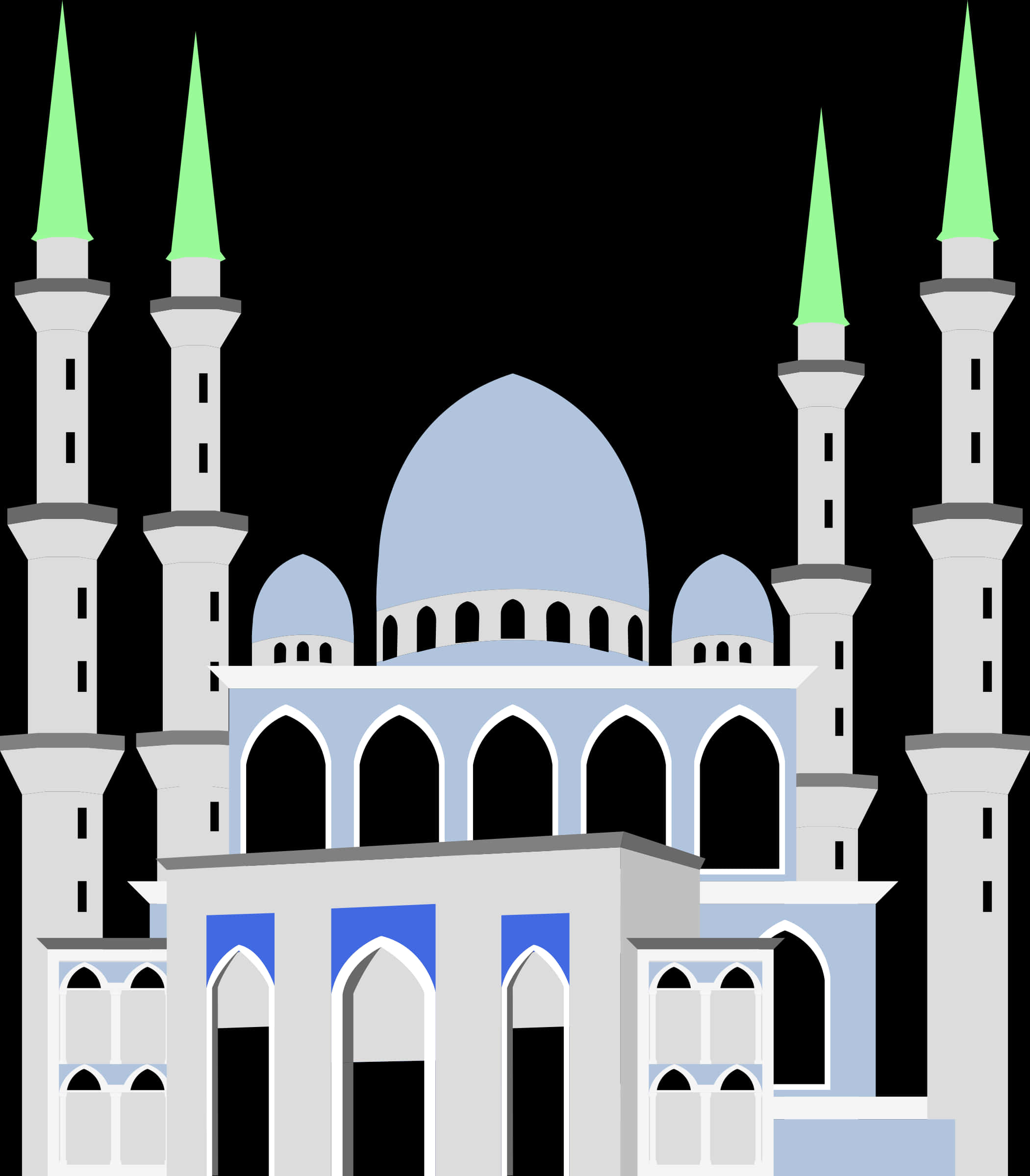 Islamic Mosque Vector Illustration