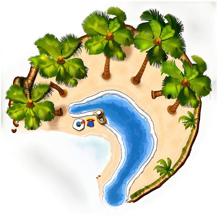 Island Getaway Map PNG rbx PNG with transparent background