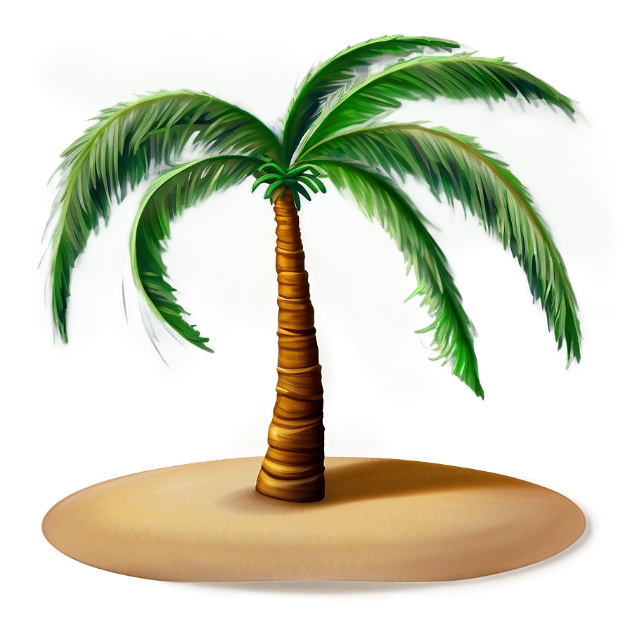 Island Palm Tree Shadow Png Agk53