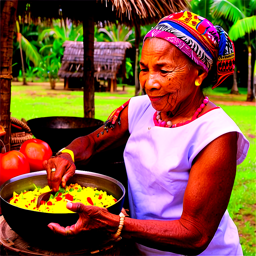 Island Traditional Cooking Class Png 42