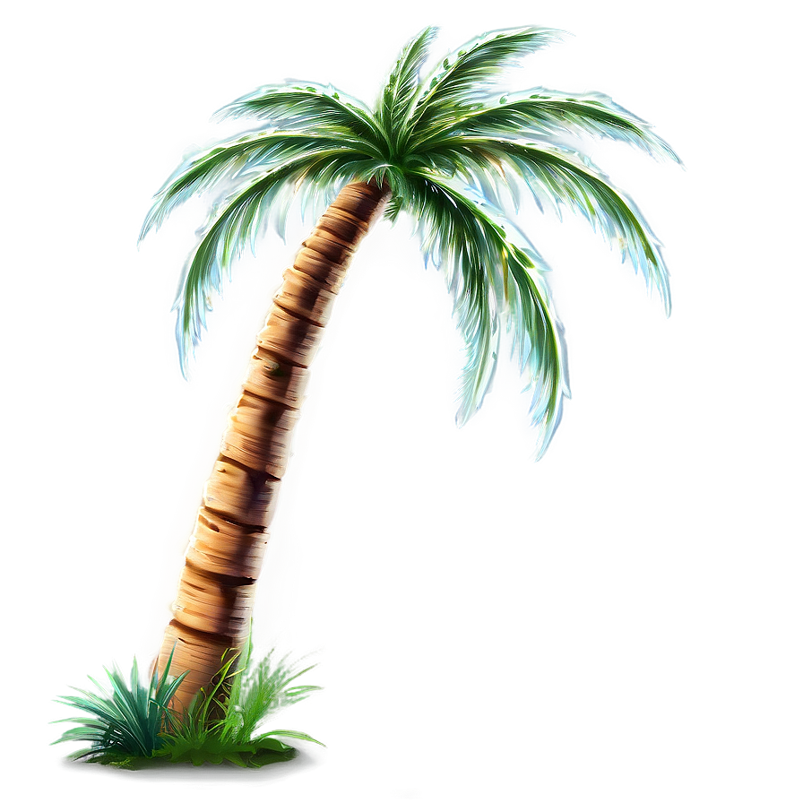 Island With Palm Trees Png Usg