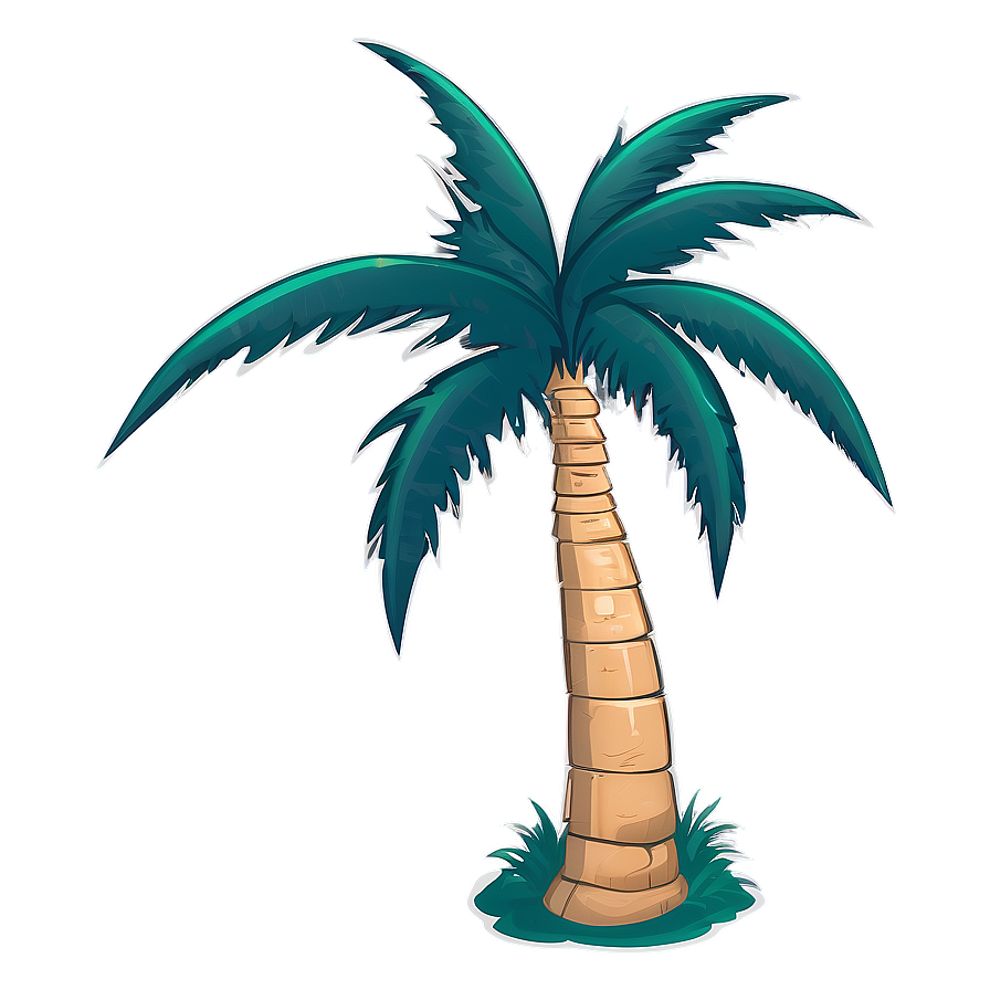 Isolated Cartoon Palm Tree Png Sbm