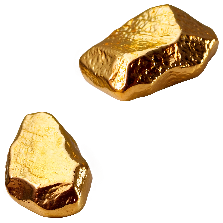 Isolated Gold Nugget Png 06132024