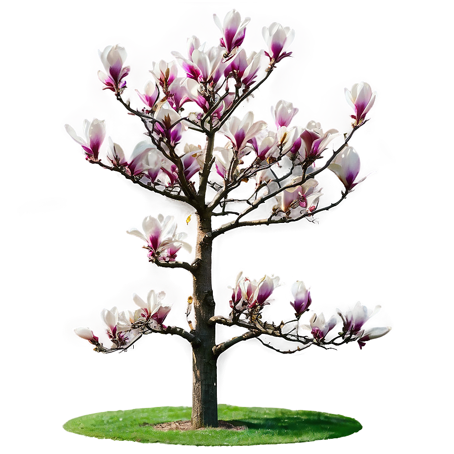 Isolated Magnolia Tree With Clear Sky Png 48