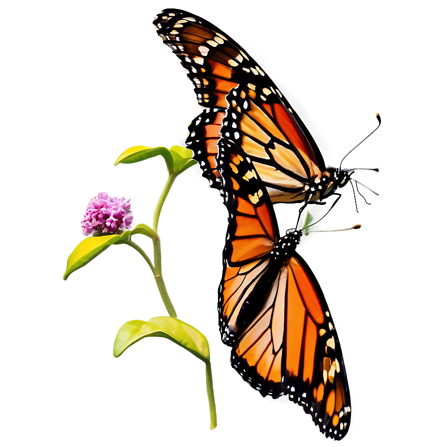 Isolated Monarch Butterflies Png Gjm19