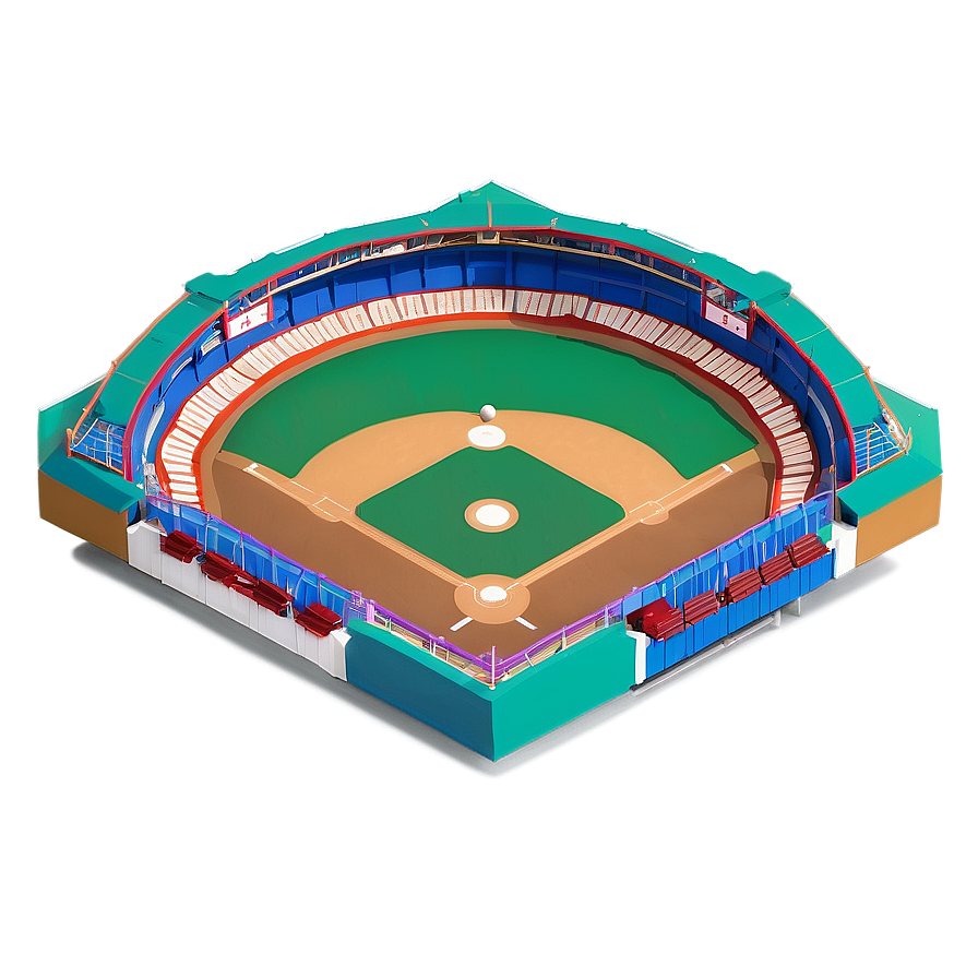 Isometric Baseball Diamond View Png Fjq26