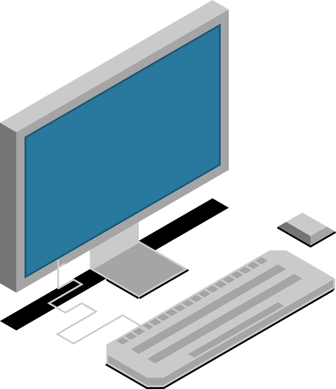 Isometric Computer Setup