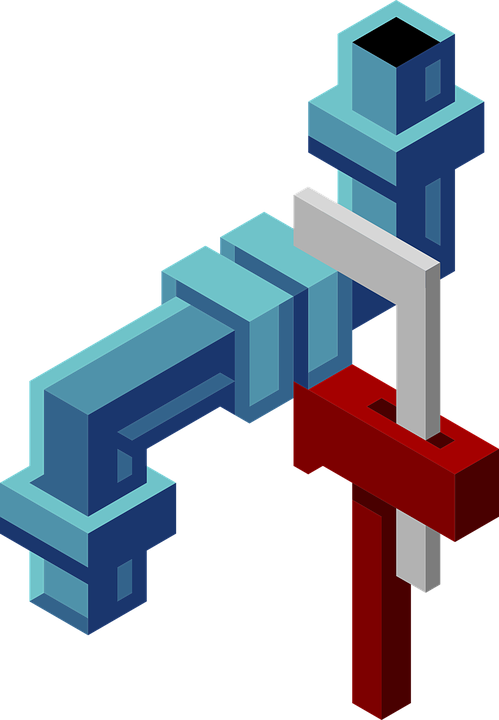 Isometric Plumbing Pipes Illustration