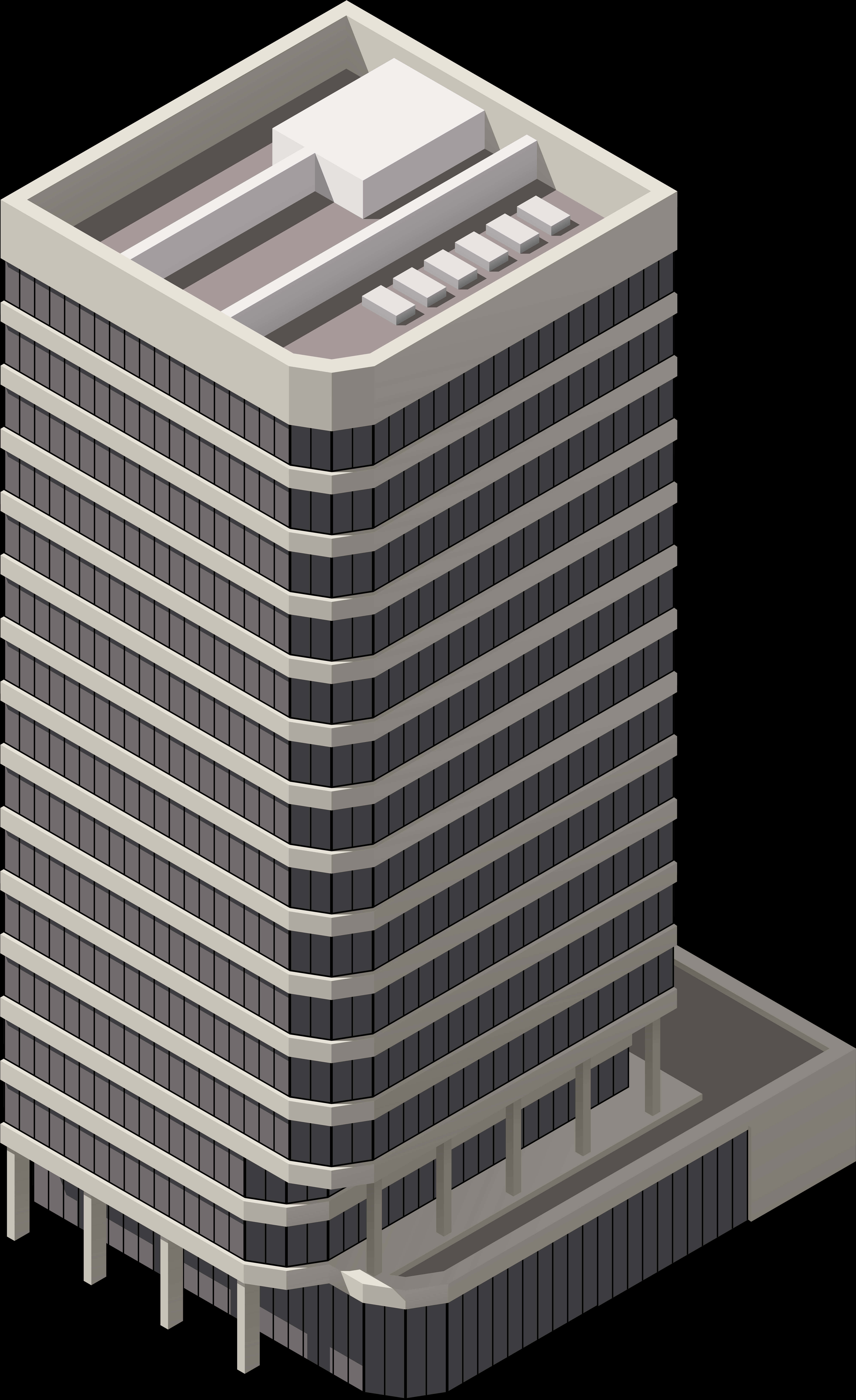 Big Residential Building Png Clipart - Building Clip Art Png, Transparent Png PNG with transparent background