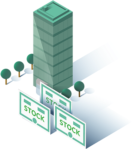 Isometric Stock Market Concept