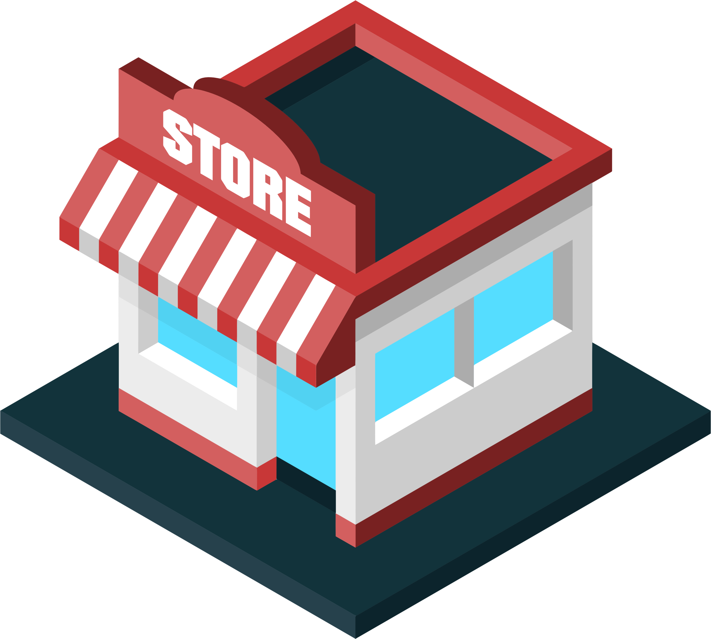 Isometric Storefront Illustration