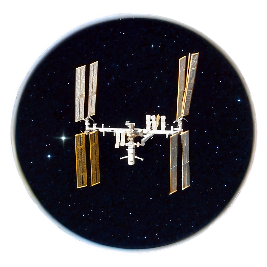 Iss As Seen From Space Telescope Png 06282024