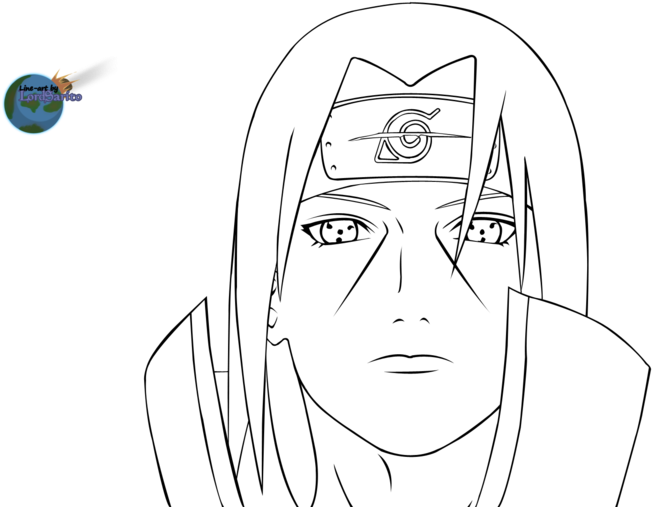 Itachi Uchiha Coloring Pages , Png Download - Itachi Naruto Coloring Pages, Transparent Png PNG with transparent background