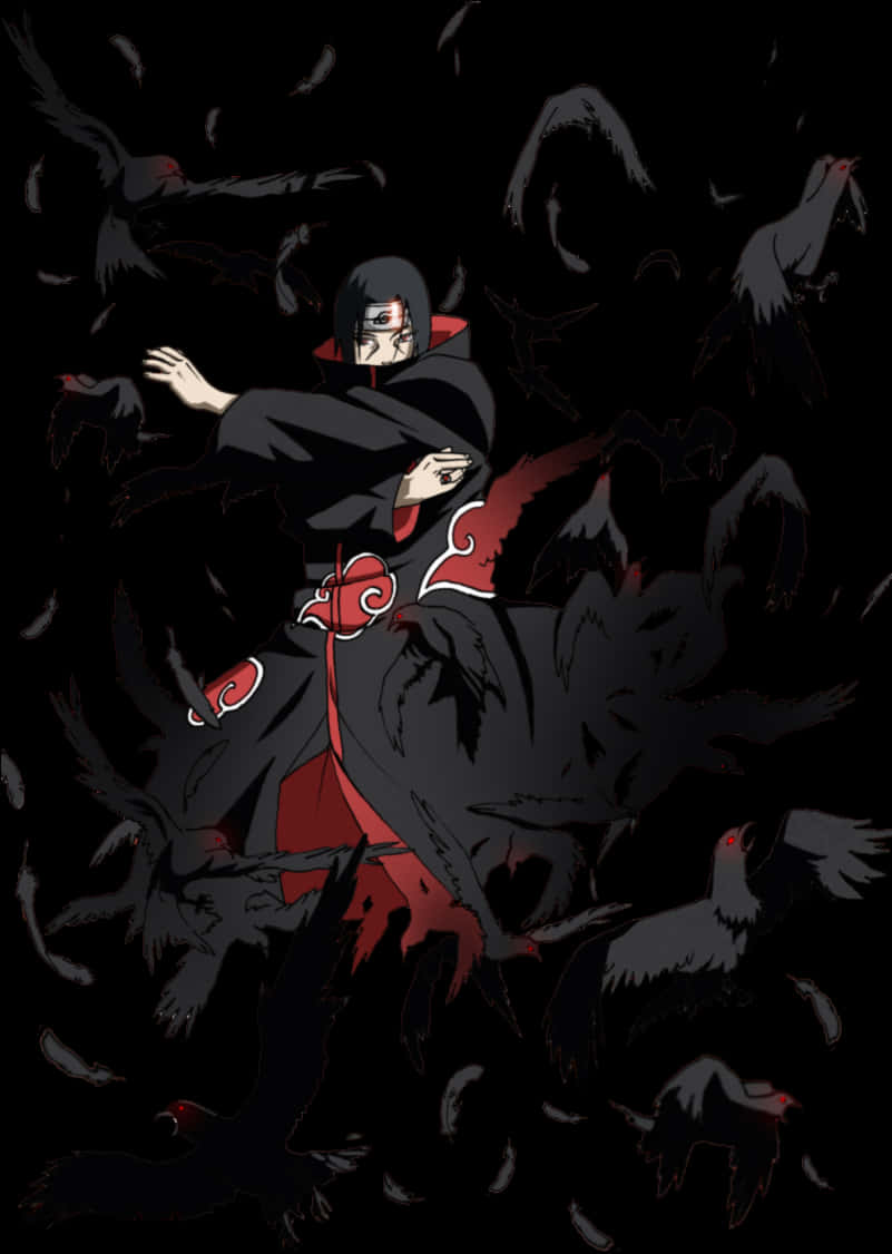 Itachi Uchiha Crows Illusion