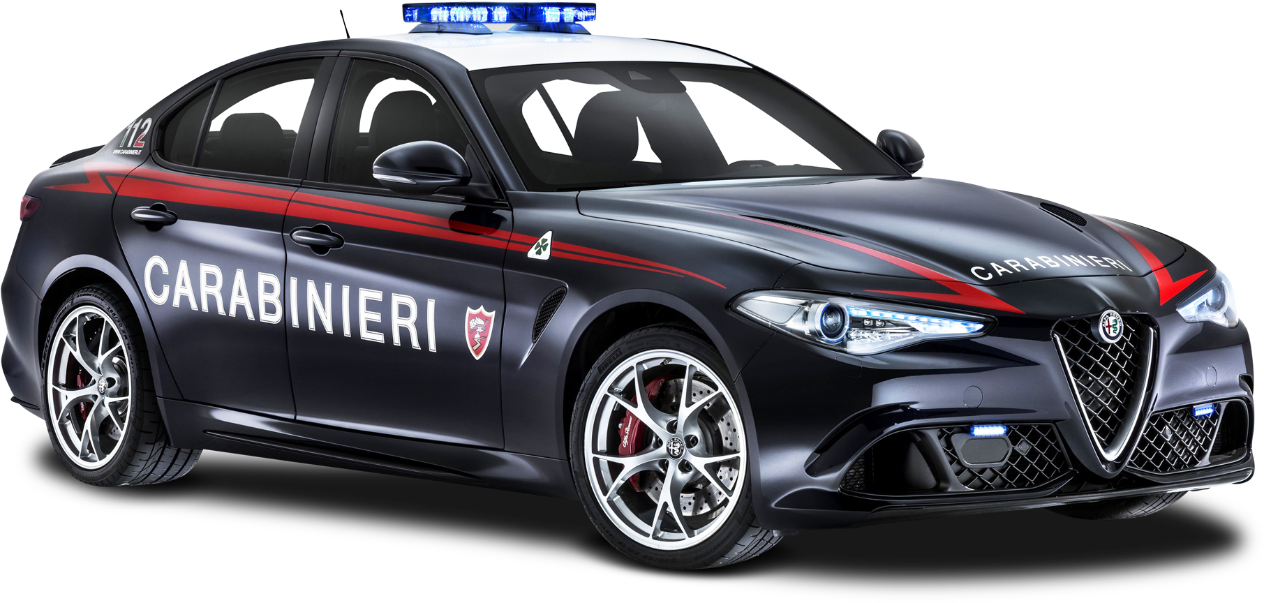 Italian Carabinieri Police Car Alfa Romeo