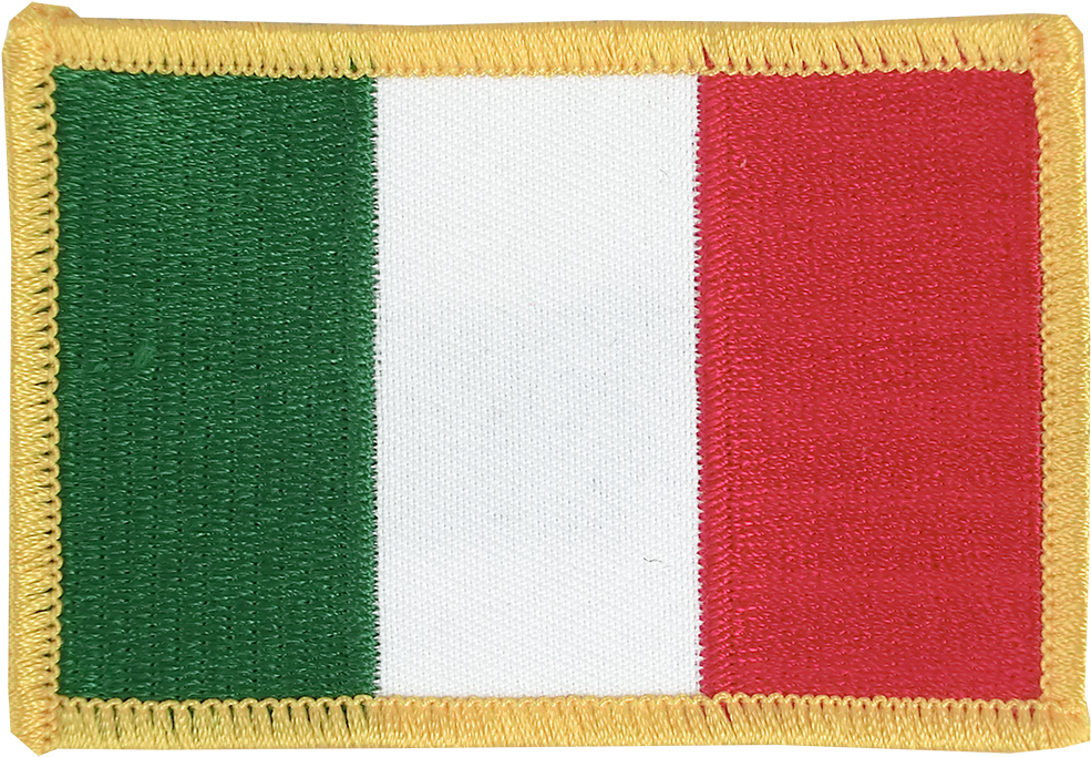 Italian Flag Embroidered Texture