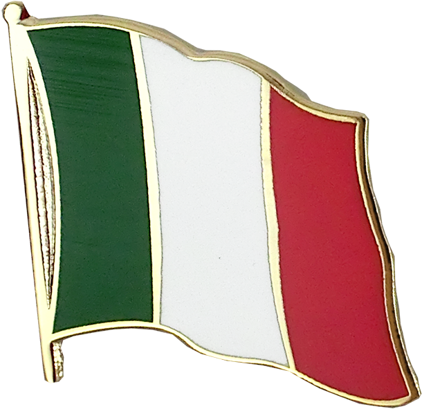 Italian_ Flag_ Gold_ Trim_ Pin