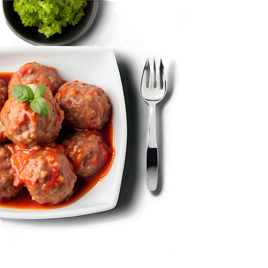 Italian Meatball Delicious Png Csh37