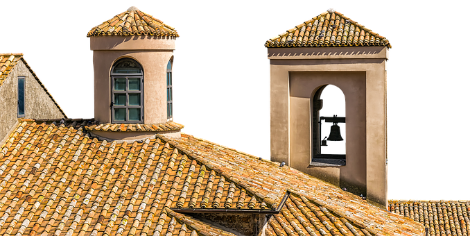 Italian Terracotta Rooftops PNG with transparent background