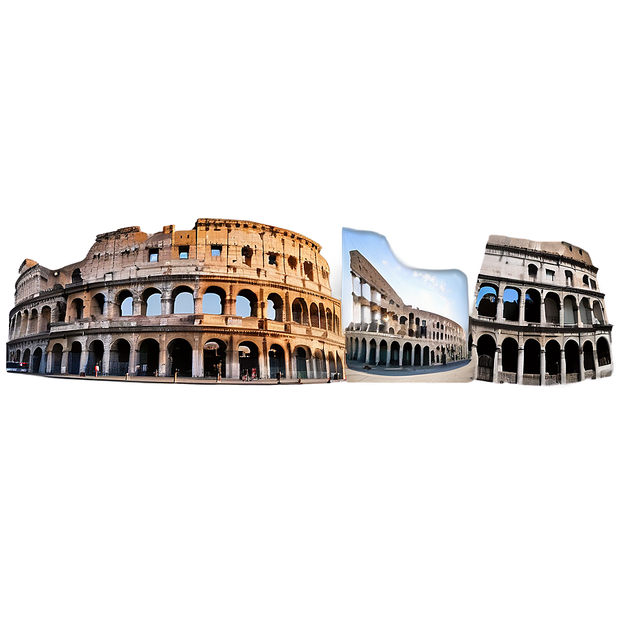 Italy Landmarks Collage PNG efj PNG with transparent background
