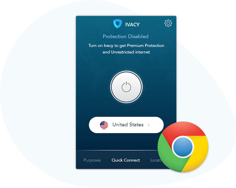 Ivacy V P N Chrome Extension Interface