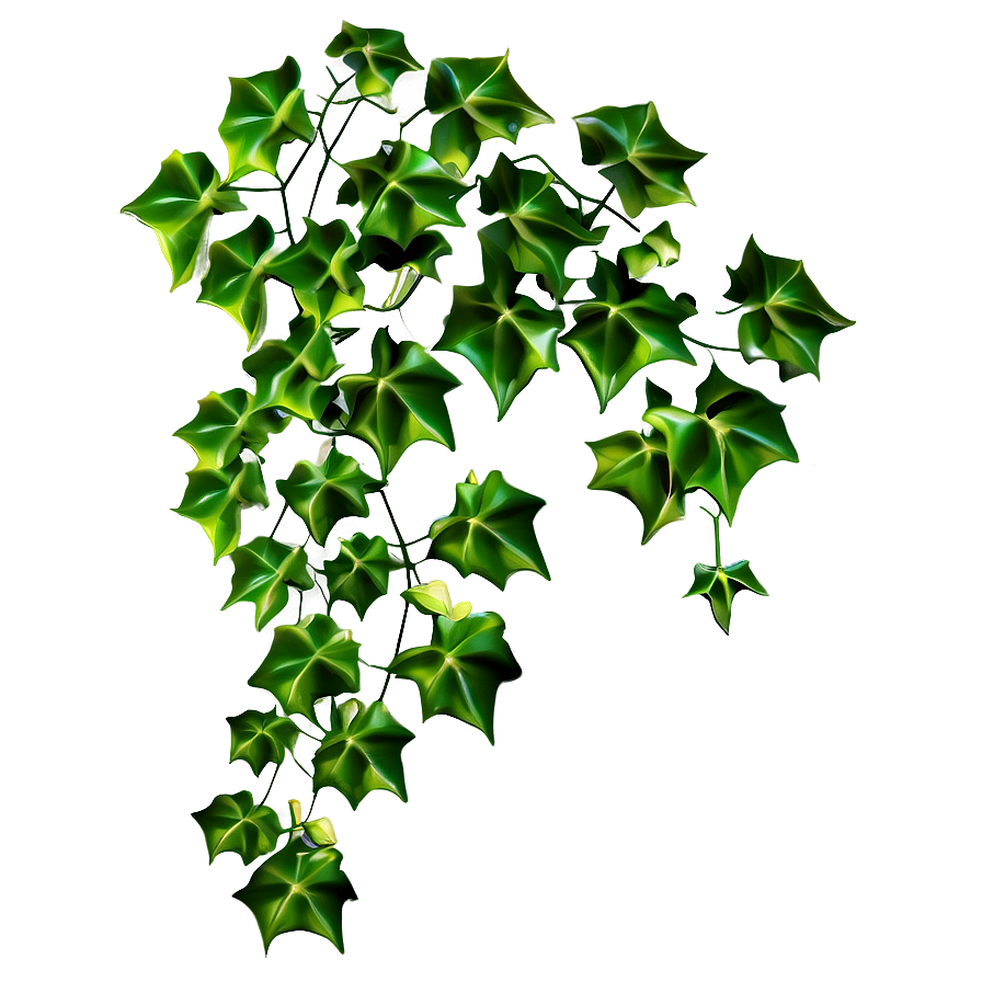 Ivy Vine Digital Artwork PNG with transparent background