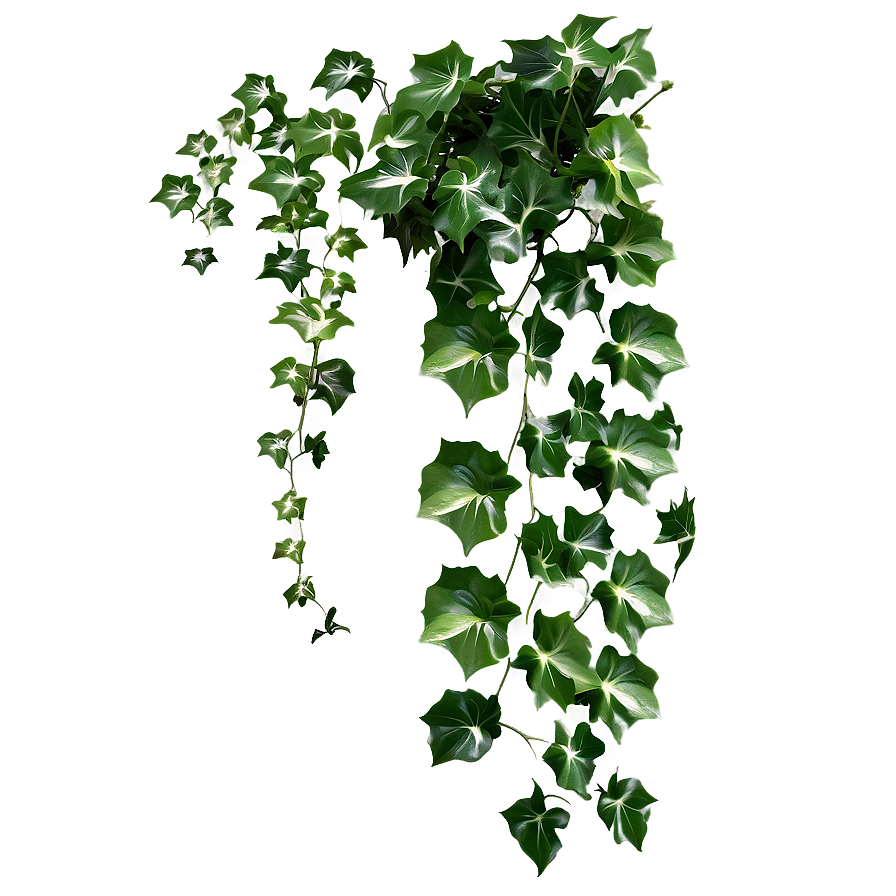 Ivy Vineon Grey Background PNG with transparent background