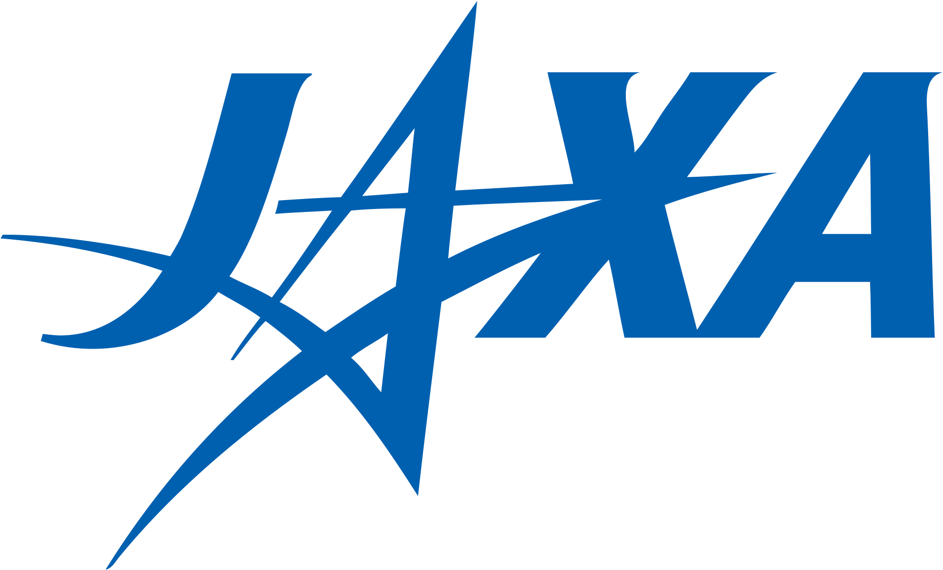 J A X A Logo Blue Background