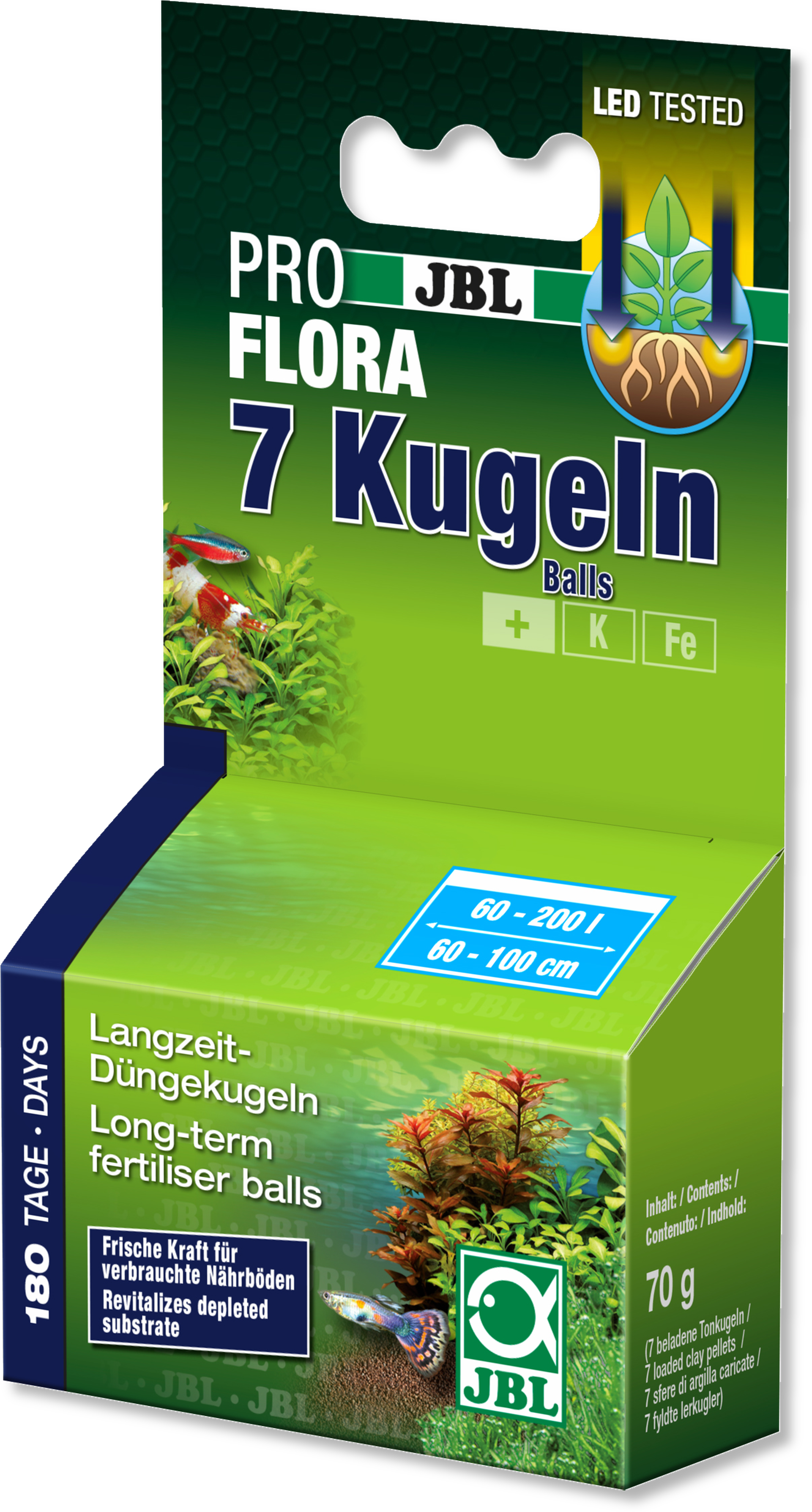 J B L Pro Flora7 Kugeln Fertilizer Balls Packaging PNG with transparent background