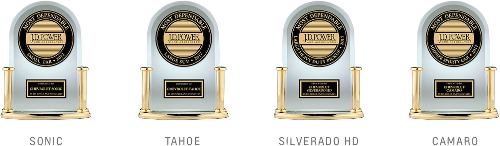 Chevy's 2018 Jd Power Awards For The Sonic, Tahoe, - Jd Power Award Chevy, HD Png Download PNG with transparent background