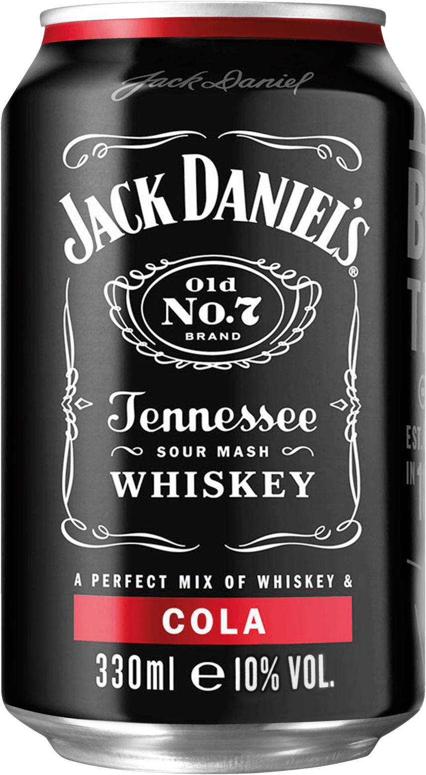 Jack Daniels Whiskey Cola Can