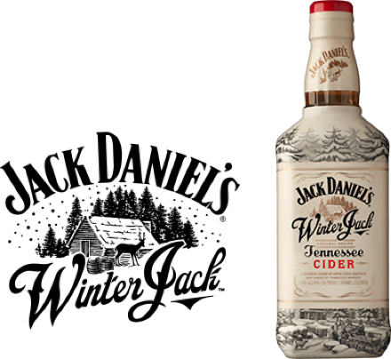 Jack Daniels Winter Jack Logoand Bottle