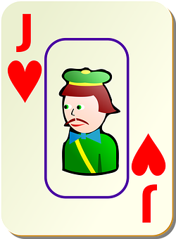 Jackof Hearts Playing Card PNG with transparent background