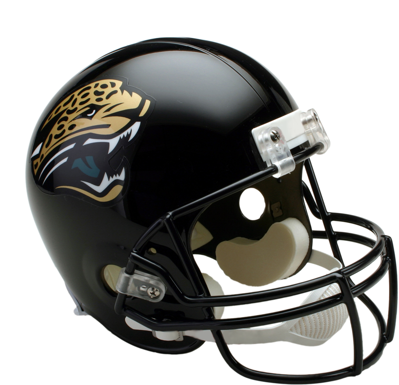 Jacksonville Jaguars Vsr4 Replica Throwback Helmet - Jacksonville Jaguars Football Helmet, HD Png Download PNG with transparent background