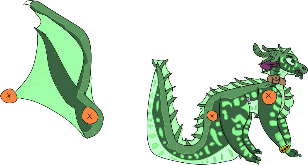 Jade Dragon Cartoon Illustration PNG with transparent background