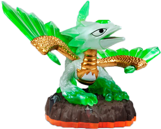 Jade Fire Kraken Skylanders Figure PNG with transparent background