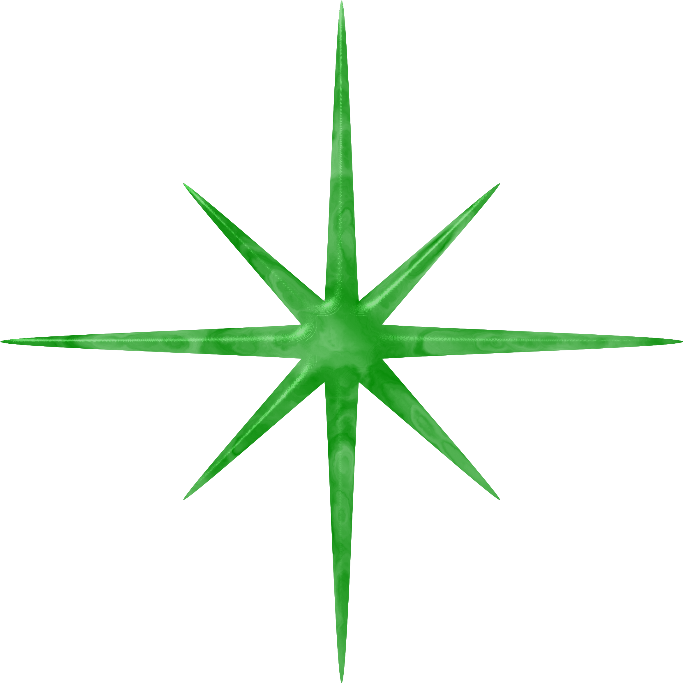Jade Starburst Graphic PNG with transparent background