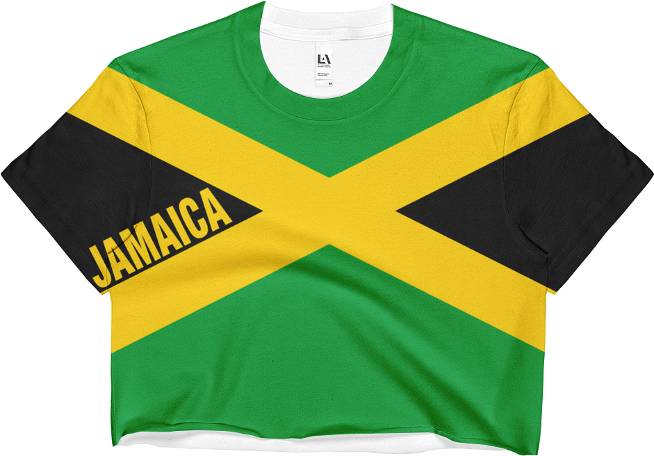 Jamaica Flag Crop Top Shirt