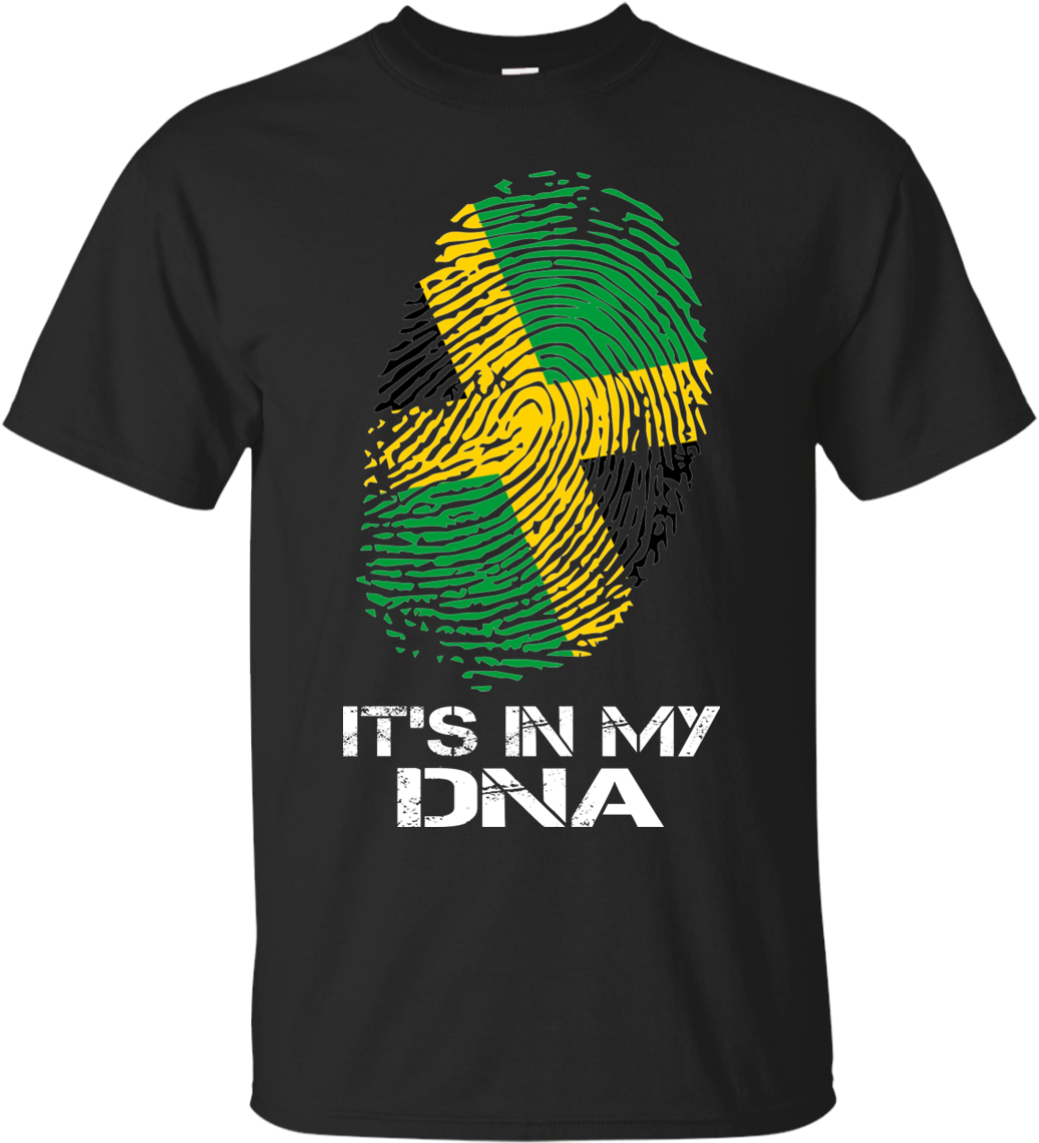 Jamaican D N A Themed T Shirt Design