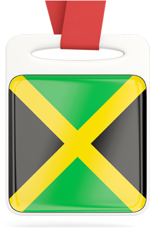 Card With Ribbon - Jamaica Flag, HD Png Download PNG with transparent background